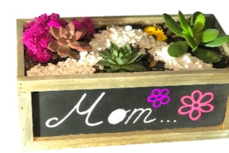 Plant Nite: Mother's Day Chalkboard Terrarium